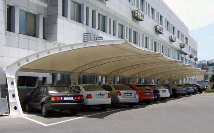 小區汽車停車棚膜結構