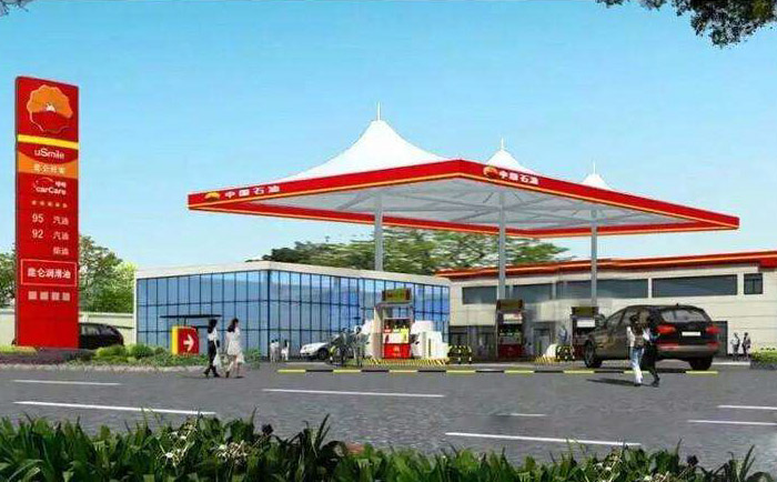 加油站張拉膜結構