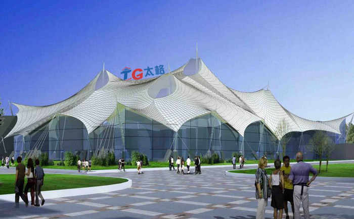 商業廣場設施膜結構工程