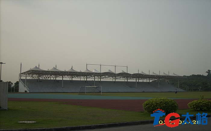 寶安公明鎮(zhèn)樓村體育場看臺膜結(jié)構(gòu)工程，