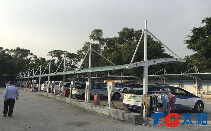 深圳青禾新能源充電樁膜結構工程