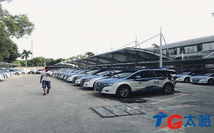 深圳青禾新能源充電樁膜結構工程