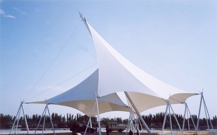 膜材為PTFE的景觀膜結構