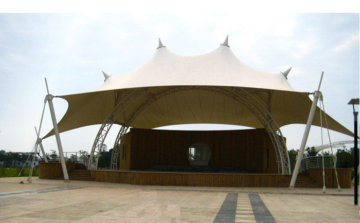 膜材為PVDF的景觀膜結構