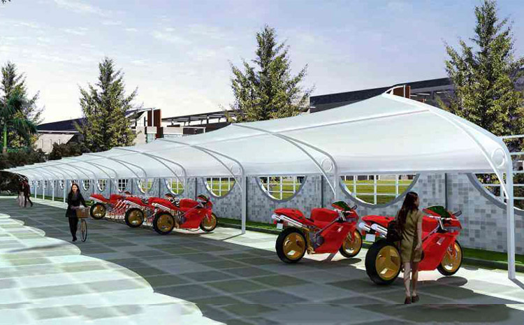 膜結(jié)構(gòu)電動(dòng)車(chē)棚