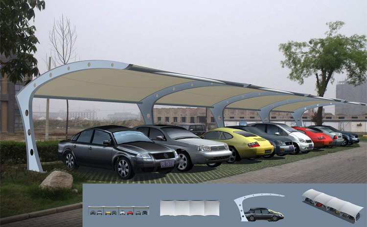 膜結(jié)構(gòu)電動(dòng)車(chē)棚