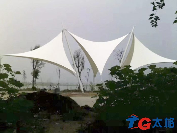 河南柘城景觀膜結構項目膜結構