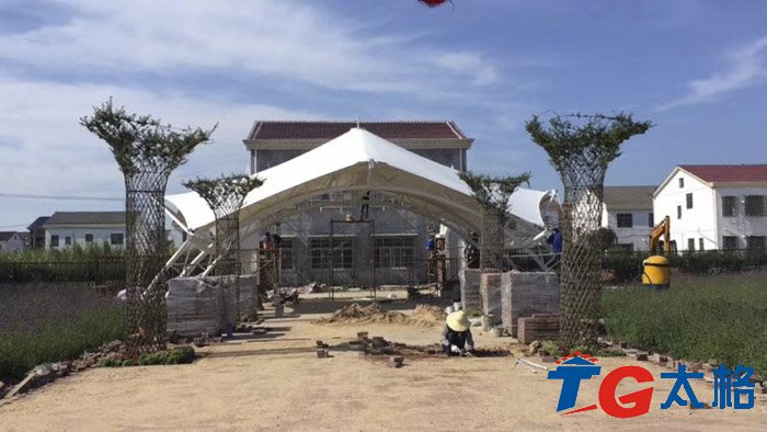 湖南岳陽鄉村之戀景觀膜結構工程