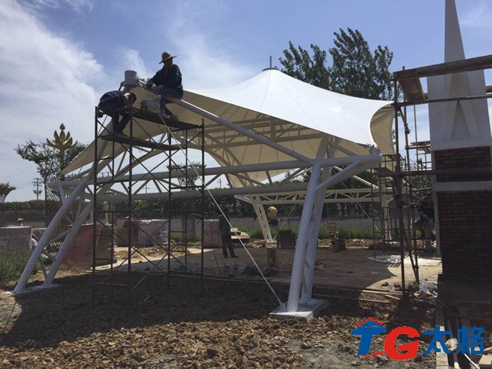 湖南岳陽鄉村之戀景觀膜結構工程