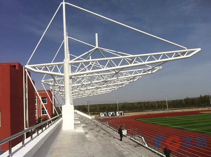 寧夏吳忠紅寺堡中學體育看臺膜結構工程