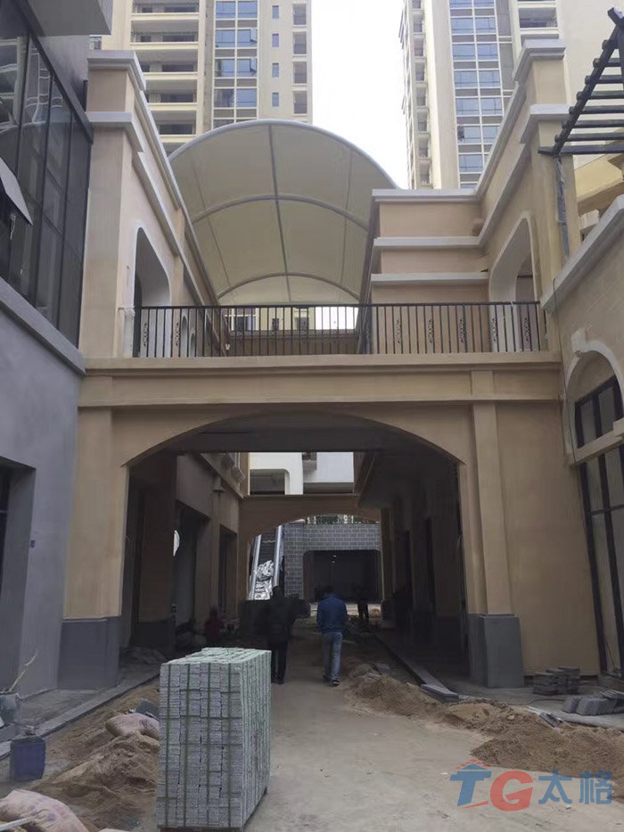 韶關翁源尚城陽光花園景觀膜結構工程