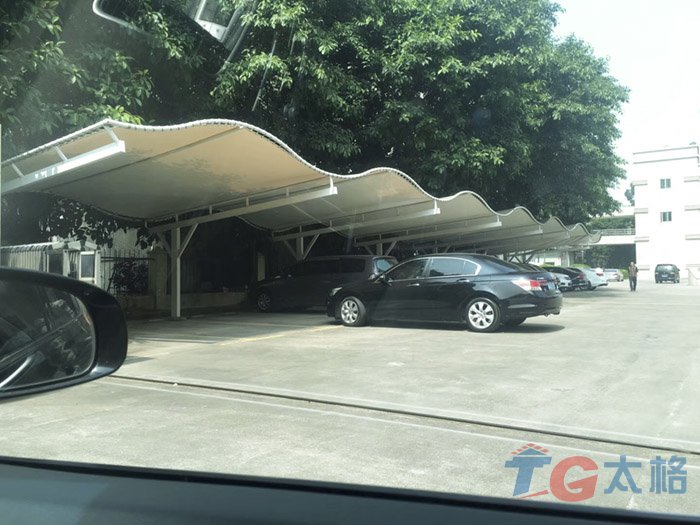 深圳安特精密停車棚膜結構工程