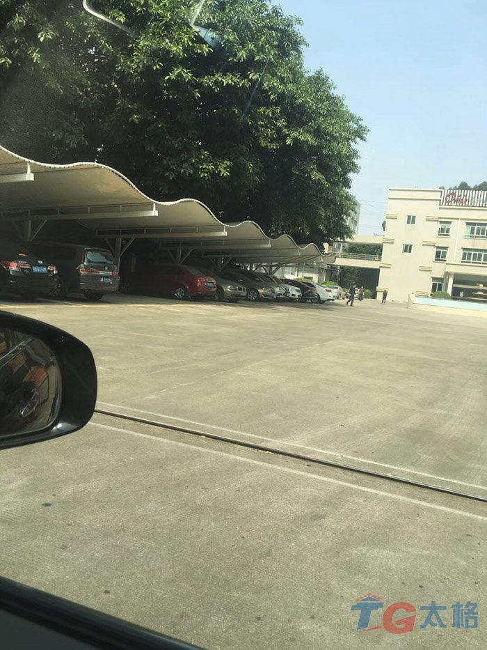 深圳安特精密停車棚膜結構工程