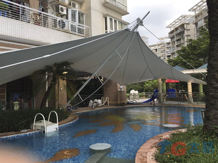 深圳蓮塘鵬興花園游泳池膜結構
