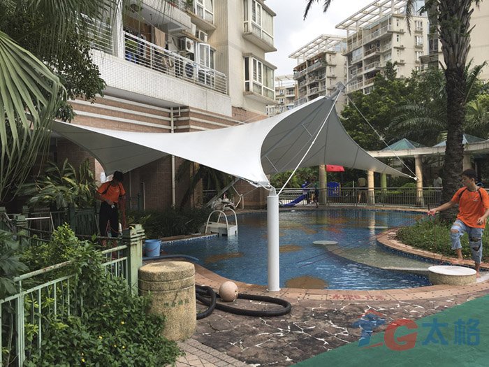 深圳蓮塘鵬興花園游泳池膜結構