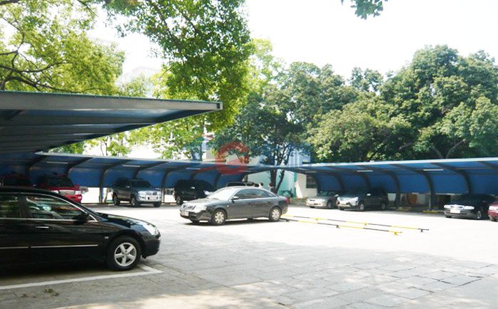 深圳華強北消防支隊膜結構停車棚