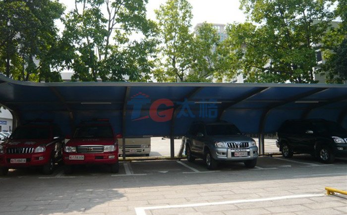 深圳華強北消防支隊膜結構停車棚