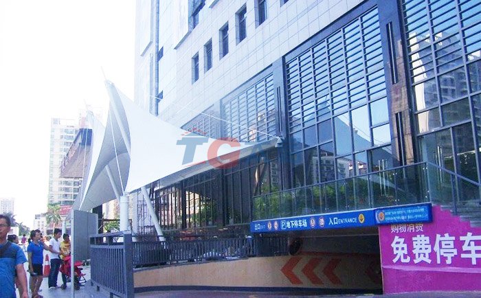 正在建設中的時代城景觀膜結構