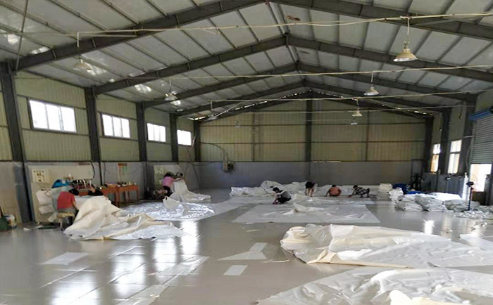 膜結構工程的膜材制作和裁剪階段