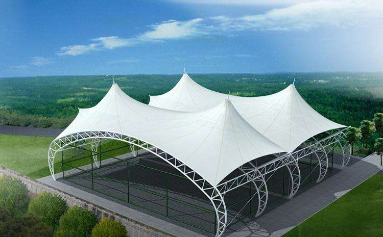 抗震能力極好的一處膜結構建筑