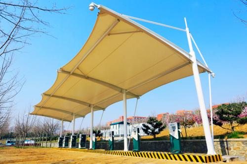 膜結構出入口 膜結構出入口停車棚