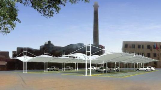 景區門口的出入口膜結構