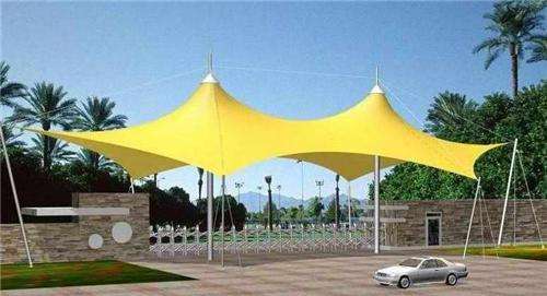 小區門口的出入口膜結構建筑