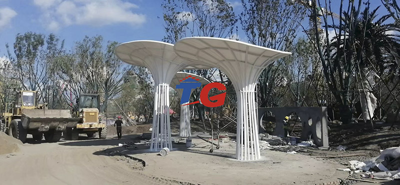 恒大陽光半島景觀膜結構工程