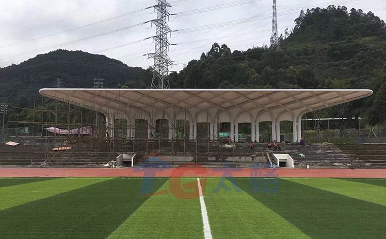 成都工業學院宜賓校區體育看臺膜結構
